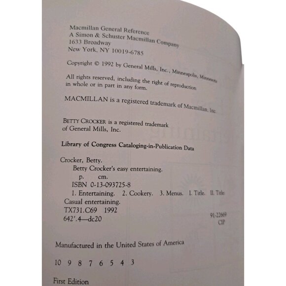 Vtg Lot 2 Betty Crocker Cookbooks Easy Entertaining Appetizers 1989 1992 Party - Picture 9 of 16